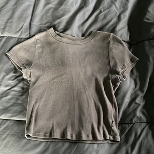 Taupe cropped top